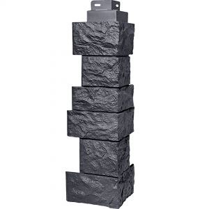 Угол наружный коллекция Дикий камень Асфальт от производителя  Fineber по цене 590 р