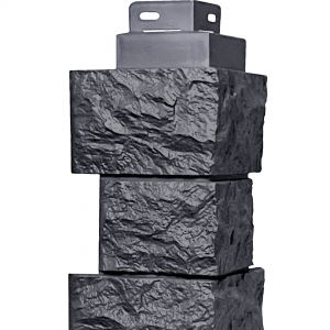 Угол наружный коллекция Дикий камень Асфальт от производителя  Fineber по цене 590 р