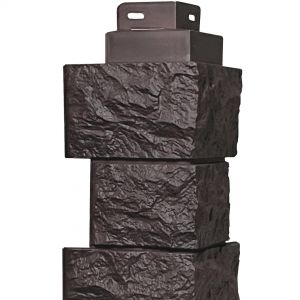 Угол наружный коллекция Дикий камень Коричневый от производителя  Fineber по цене 590 р
