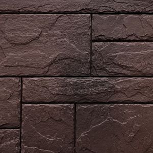 Фасадные панели (цокольный сайдинг) коллекция Камень Природный - Коричневый от производителя  Fineber по цене 740 р