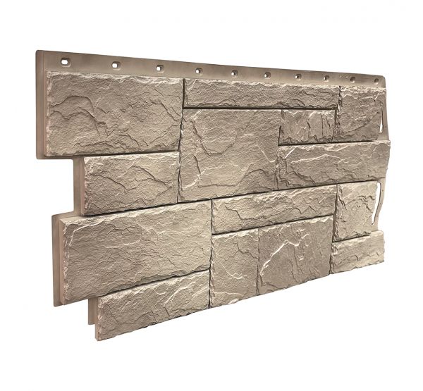 Фасадные панели (цокольный сайдинг) коллекция Камень Природный - Песочный от производителя  Fineber по цене 740 р