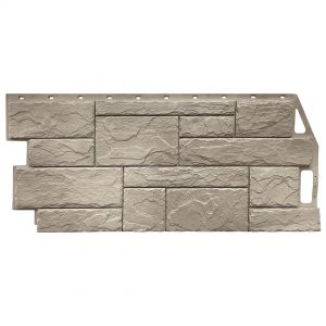 Фасадные панели (цокольный сайдинг) коллекция Камень Природный - Песочный от производителя  Fineber по цене 740 р