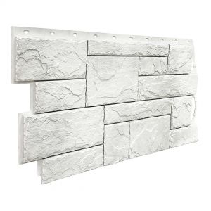 Фасадные панели (цокольный сайдинг) коллекция Камень Природный - Жемчужный от производителя  Fineber по цене 740 р