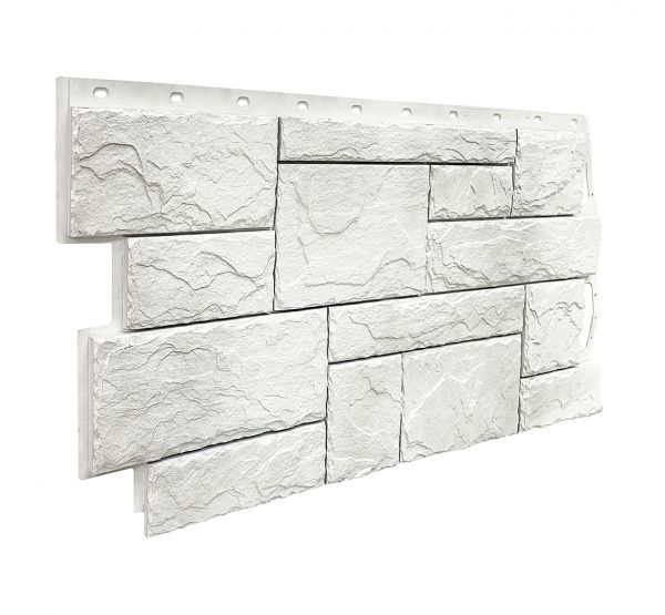 Фасадные панели (цокольный сайдинг) коллекция Камень Природный - Жемчужный от производителя  Fineber по цене 740 р