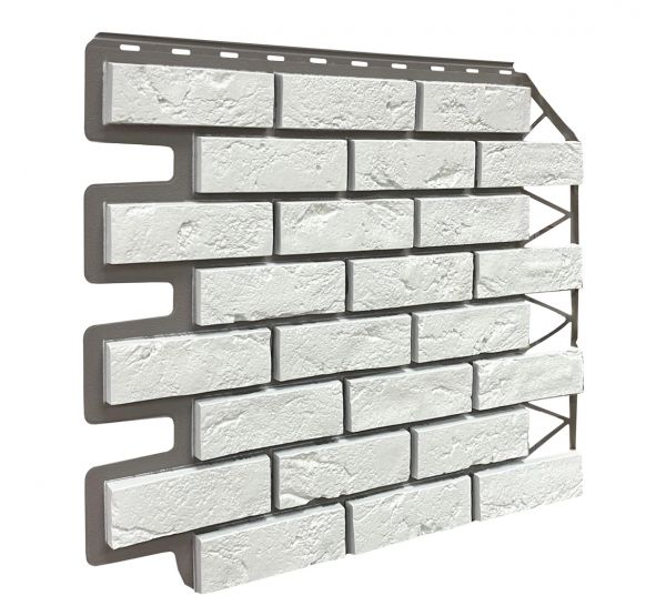 Фасадные панели Кирпич Баварский - Белый от производителя Fineber по цене 590 р Фасадные панели Кирпич Баварский - Белый от производителя Fineber по цене 590 р