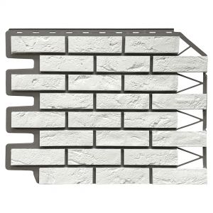 Фасадные панели Кирпич Баварский - Белый от производителя Fineber по цене 590 р Фасадные панели Кирпич Баварский - Белый от производителя Fineber по цене 590 р