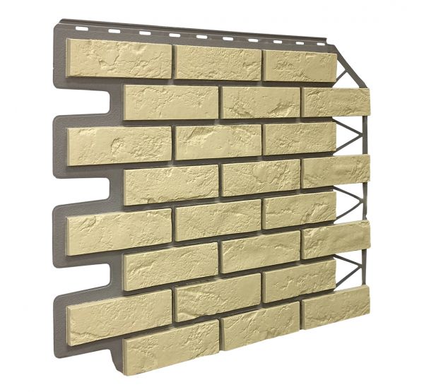 Фасадные панели Кирпич Баварский - Песочный от производителя  Fineber по цене 590 р