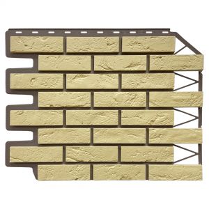 Фасадные панели Кирпич Баварский - Песочный от производителя  Fineber по цене 590 р