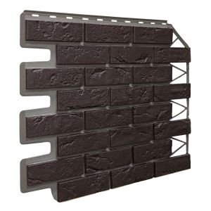 Фасадные панели Кирпич Баварский - Тёмно- коричневый от производителя  Fineber по цене 590 р