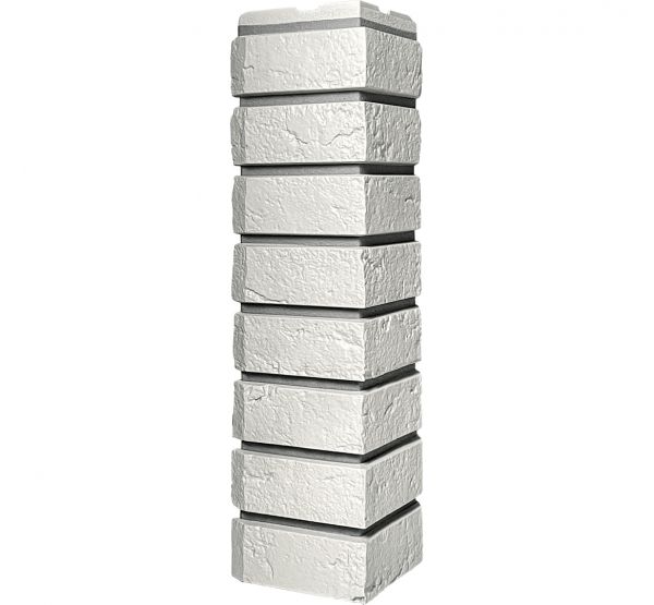 Угол наружный Коллекция кирпич баварский Белый от производителя  Fineber по цене 540 р