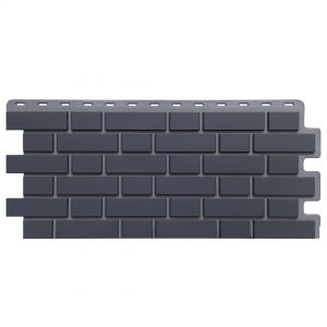 Цокольный сайдинг Кирпич Клинкерный Графит от производителя  Fineber по цене 595 р