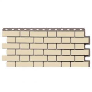 Цокольный сайдинг Кирпич Клинкерный Желтый от производителя  Fineber по цене 595 р