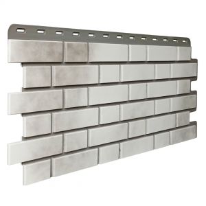 Фасадные панели (цокольный сайдинг) Кирпич Клинкерный 3D Бело-коричневый от производителя Fineber по цене 590 р Фасадные панели (цокольный сайдинг) Кирпич Клинкерный 3D Бело-коричневый от производителя Fineber по цене 590 р