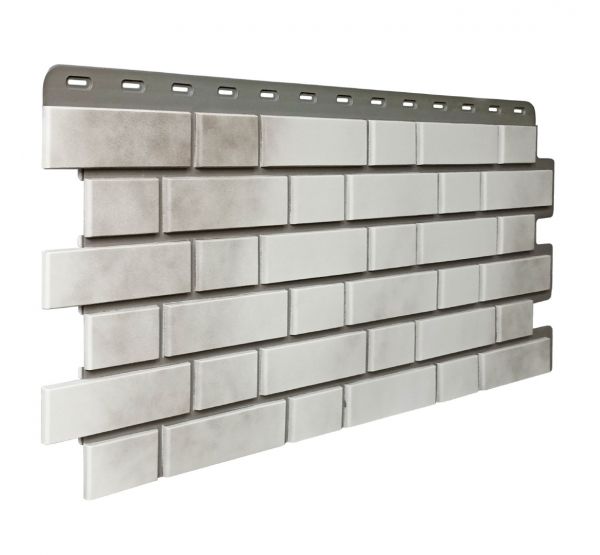 Фасадные панели (цокольный сайдинг) Кирпич Клинкерный 3D Бело-коричневый от производителя Fineber по цене 590 р Фасадные панели (цокольный сайдинг) Кирпич Клинкерный 3D Бело-коричневый от производителя Fineber по цене 590 р