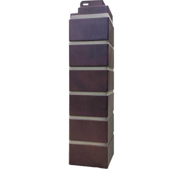 Угол наружный Кирпич Клинкерный 3D Коричнево-Чёрный от производителя Fineber по цене 490 р Угол наружный Кирпич Клинкерный 3D Коричнево-Чёрный от производителя Fineber по цене 490 р