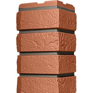Угол наружный Коллекция кирпич баварский Терракотовый от производителя  Fineber по цене 540 р