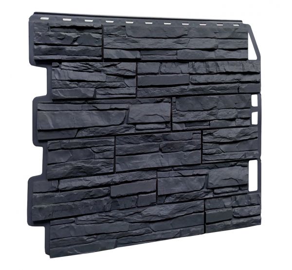 Фасадные панели Скол - Асфальт от производителя  Fineber по цене 565 р