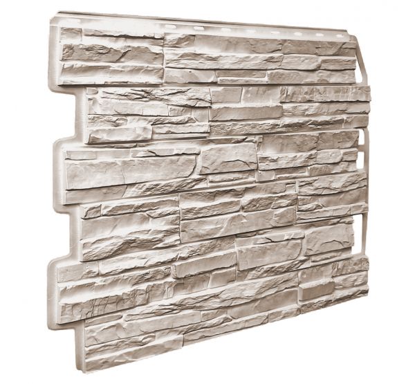 Фасадные панели Скол - Светло- бежевый от производителя  Fineber по цене 565 р