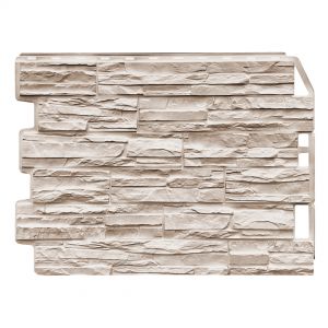 Фасадные панели Скол - Светло- бежевый от производителя  Fineber по цене 565 р