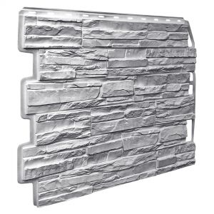 Фасадные панели Скол -  Светло- серый от производителя  Fineber по цене 565 р