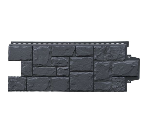 Фасадные панели Стандарт Крупный камень Графит от производителя  Grand Line по цене 548 р