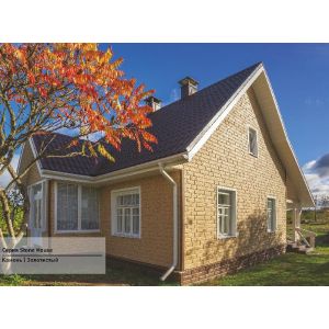 Фасадная панель Стоун Хаус Камень - Камень Золотистый от производителя  Ю-Пласт по цене 516 р