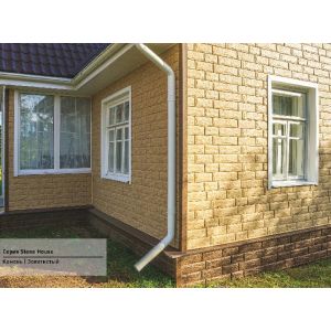 Фасадная панель Стоун Хаус Камень - Камень Золотистый от производителя  Ю-Пласт по цене 516 р