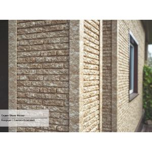 Фасадная панель Стоун Хаус Кварцит - Светло-Бежевый от производителя  Ю-Пласт по цене 402 р