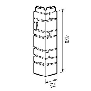 Угол наружный Камень Тоскана от производителя  ТЕХНОНИКОЛЬ по цене 630 р