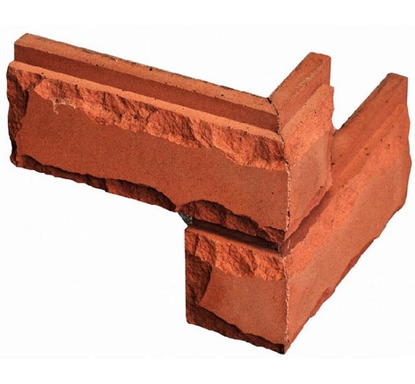 Угловой  элемент«Колотый кирпич» от производителя  «Кирисс Фасад» по цене 290 р