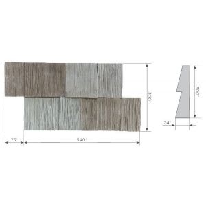 Фиброцементные панели коллекция Дранка - 63 от производителя  Каньон по цене 3 250 р