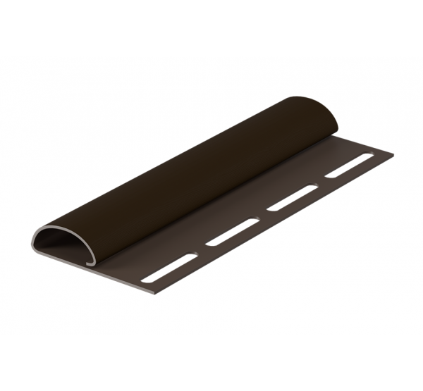 Финишная планка Элит для сайдинга, коричневая от производителя   по цене 330 р