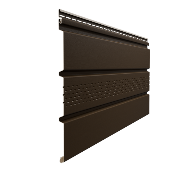 Софит Элит с центральной перфорацией коричневый (темный дуб) от производителя   по цене 740 р