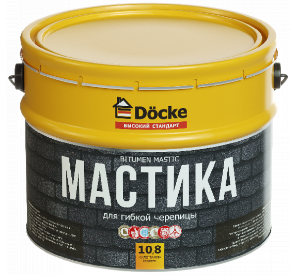  Мастика кровельная 10л от производителя  Docke по цене 3 500 р