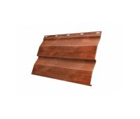 Металлический сайдинг Корабельная Доска 0,45 Print Twincolor Cherry Wood