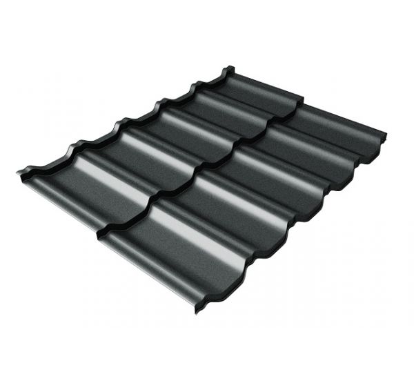 Металлочерепица модульная квинта Uno c 3D резом 0,45 Drap RAL 7016 антрацитово-серый от производителя Grand Line по цене 768 р Металлочерепица модульная квинта Uno c 3D резом 0,45 Drap RAL 7016 антрацитово-серый от производителя Grand Line по цене 768 р