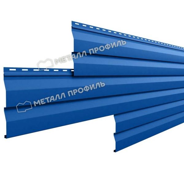 Металлический сайдинг МП СК-14х226 (ПЭ-01-5005-0.4) Синий насыщенный от производителя  Металл Профиль по цене 598 р
