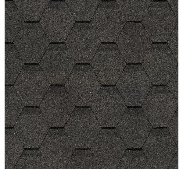 Гибкая черепица Шестигранник Серый от производителя  Docke по цене 1 341 р