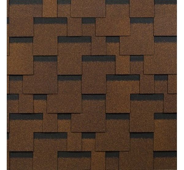 Гибкая черепица Комфорт, коллекция Болеро – Терракота от производителя  Shinglas по цене 622 р
