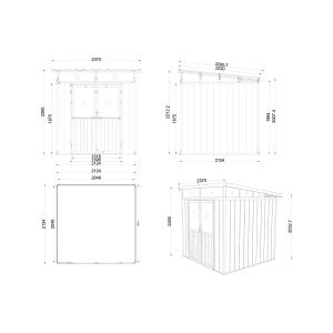 Садовое строение из ДПК Defender 7х7 (4.24 кв.м) от производителя  Lifetime по цене 225 000 р