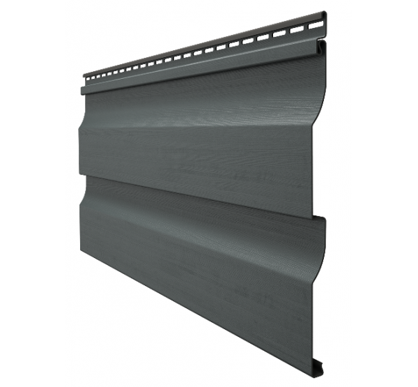 Виниловый сайдинг - серия PREMIUM D4,5D,(Корабельный брус) Графит от производителя  Docke по цене 437 р