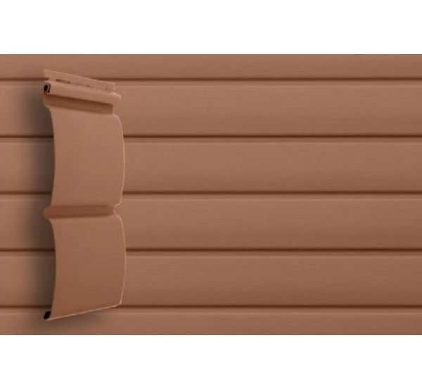 Виниловый сайдинг премиум D4.8 Блокхаус - Темно бежевый от производителя Grand Line по цене 415 р Виниловый сайдинг премиум D4.8 Блокхаус - Темно бежевый от производителя Grand Line по цене 415 р