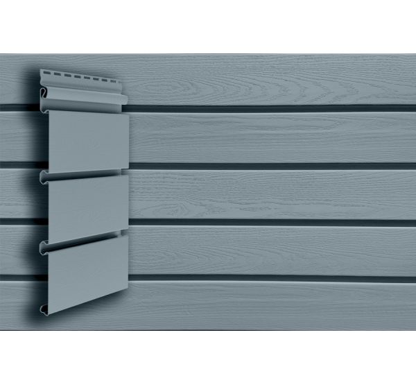 Виниловый сайдинг Архитектурный планкен Color Plus Голубой от производителя  Grand Line по цене 444 р