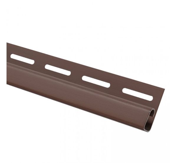 Финишная планка (завершающая полоса) коричневая для сайдинга от производителя  Россия по цене 230 р