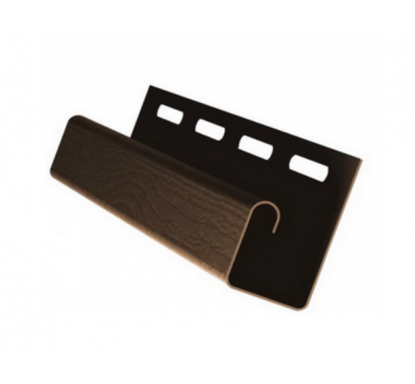 J-профиль (J-trim) коричневый для винилового сайдинга от производителя  Россия по цене 260 р