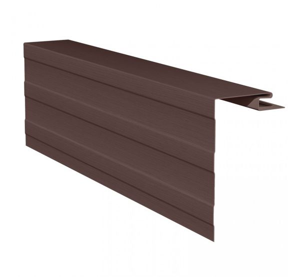 Приоконная планка (околооконный профиль) коричневый для сайдинга от производителя  Россия по цене 720 р