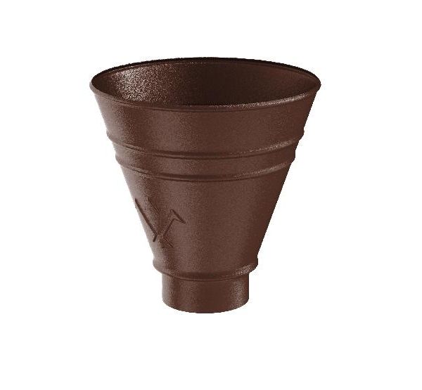 Воронка водосборная круглая RAL 8017 Коричневый matt 150/100 от производителя  Aquasystem по цене 5 707 р