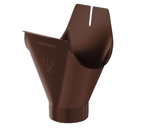 Воронка желоба RAL 8017 Тёмно Коричневый 125/90 от производителя  Aquasystem по цене 1 241 р