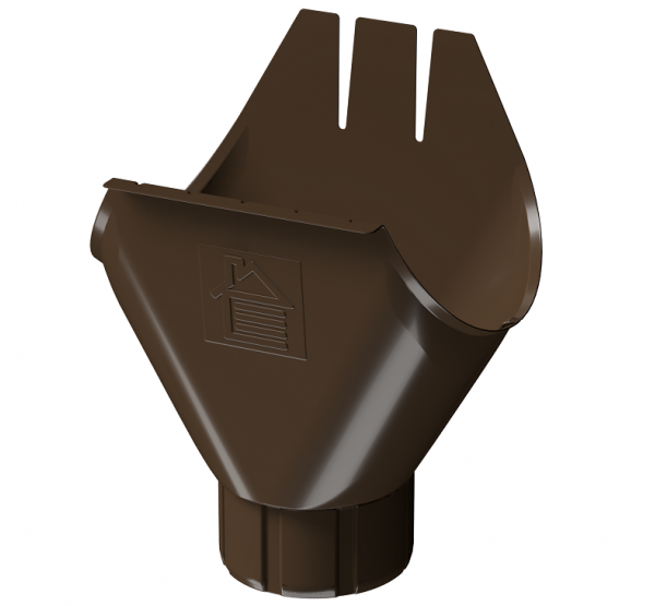 Воронка желоба D125, КАШТАН (RAL 8017) от производителя  Docke по цене 830 р