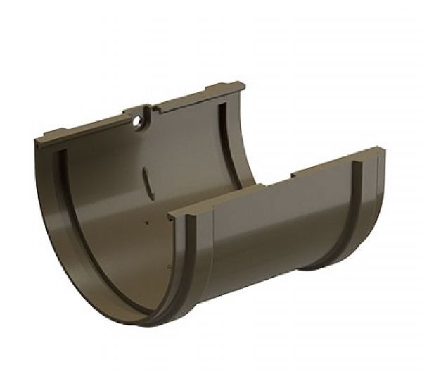 Соединитель желоба Premium ПВХ Каштан от производителя  Docke по цене 225 р